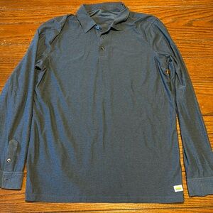 Vuori Strato Tech Long Sleeve Polo - Size Small.